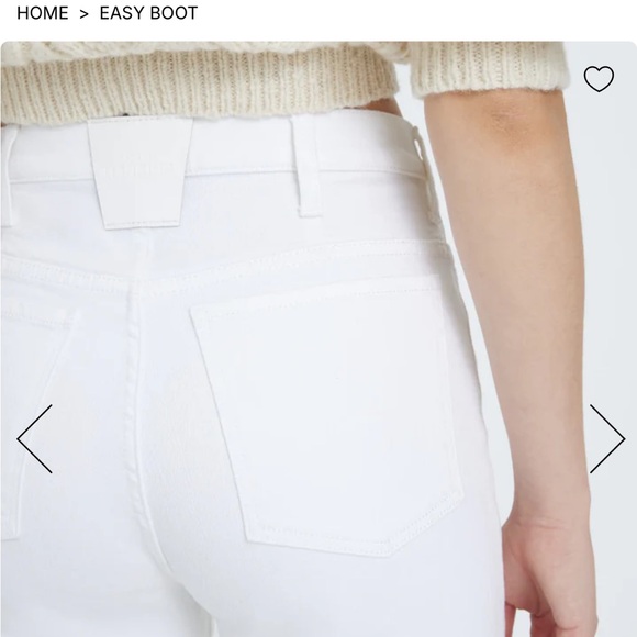 7 For All Mankind White Easy Boot Jeans - Picture 3 of 6